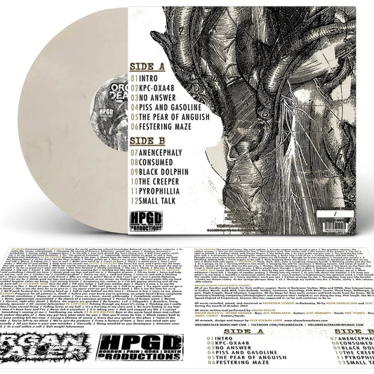 Organ Dealer "Visceral Infection" Vinyl (White w/Black Marble) (LTD to 77) Horror Pain Gore Death Productions Shop