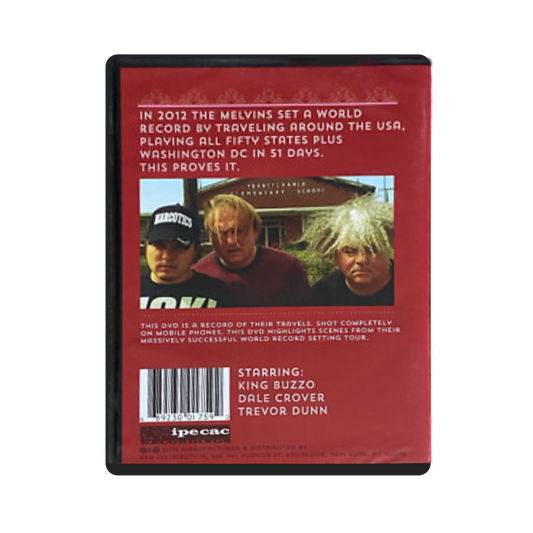 Melvins "Across The USA In 51 Days: The Movie" DVD