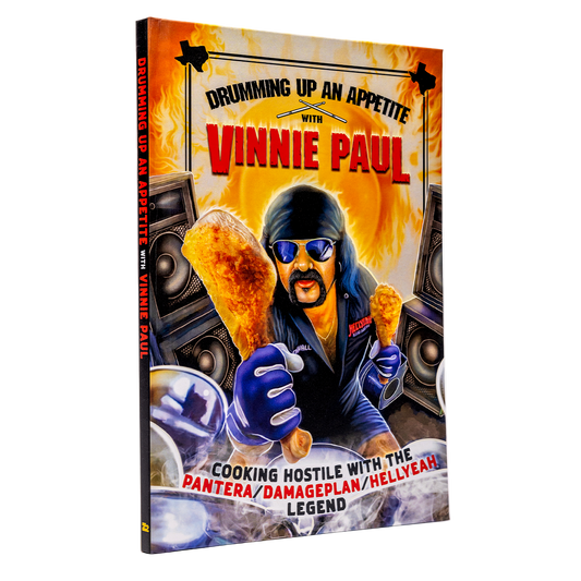Vinnie Paul "Drumming Up An Appetite" Standard Hard Cover Book