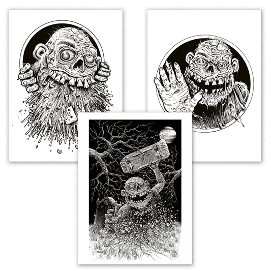 Anthrax "Among The Living" Sawblade 3-Print Lithograph Set (Limited to 100)