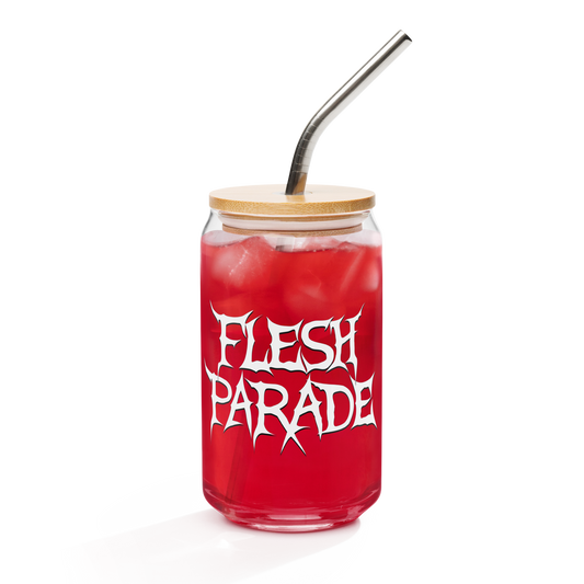 Flesh Parade "Classic Logo" Can-Shaped Glass - Mainstay Entertainment