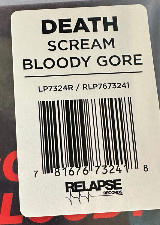 Death "Scream Bloody Gore" Vinyl