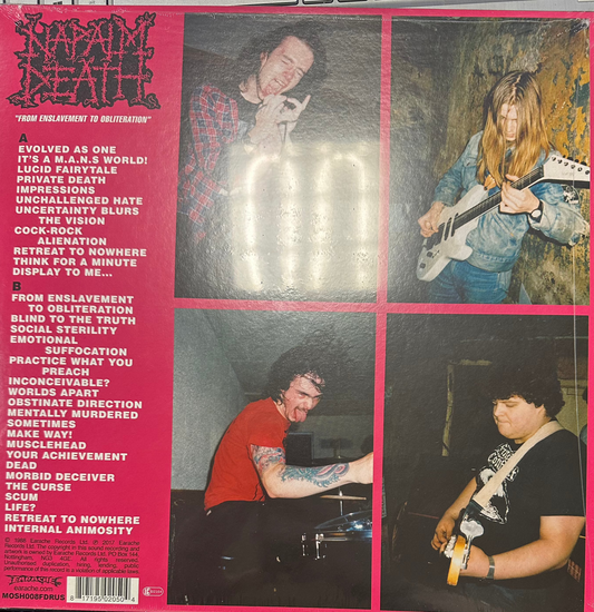 Napalm Death "From Enslavement To Obliteration" Vinyl
