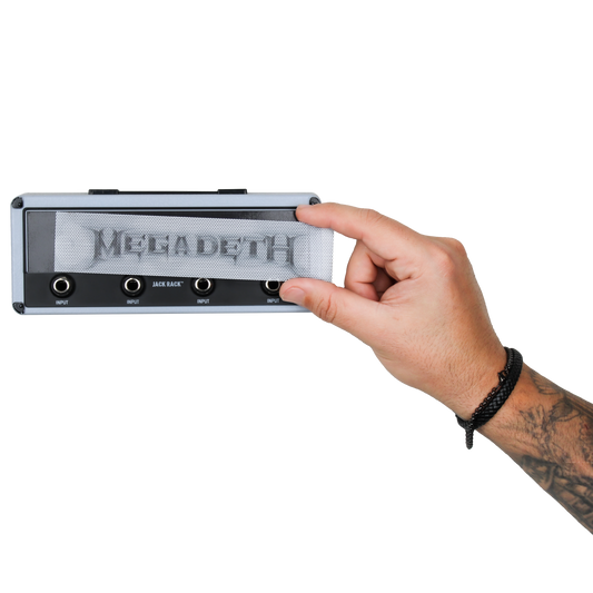 Megadeth "Whiteout Wordmark" Magnetic Grill - Mainstay Entertainment