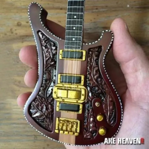 Motörhead "Lemmy Kilmister - Signature Carved Bass" Mini Guitar - Mainstay Entertainment