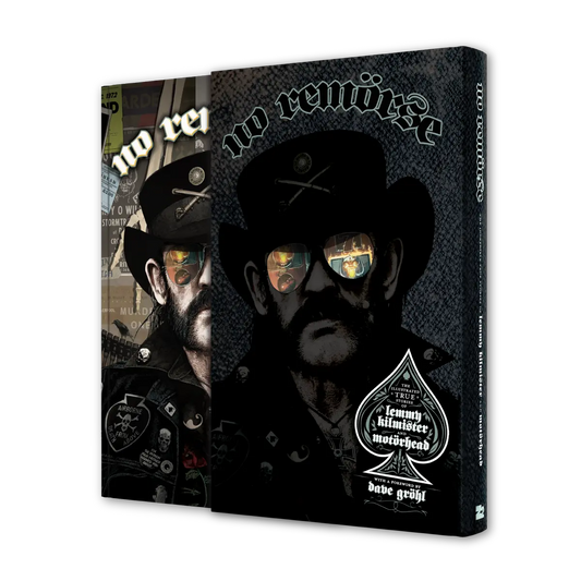 Motörhead "No Remorse: The Illustrated True Stories of Lemmy Kilmister & Motörhead" Deluxe Edition Hard Cover Book - Mainstay Entertainment