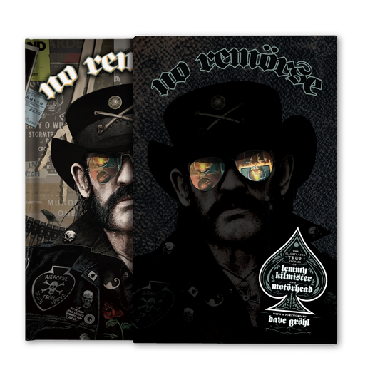 Motörhead "No Remorse: The Illustrated True Stories of Lemmy Kilmister & Motörhead" Deluxe Edition Hard Cover Book - Mainstay Entertainment