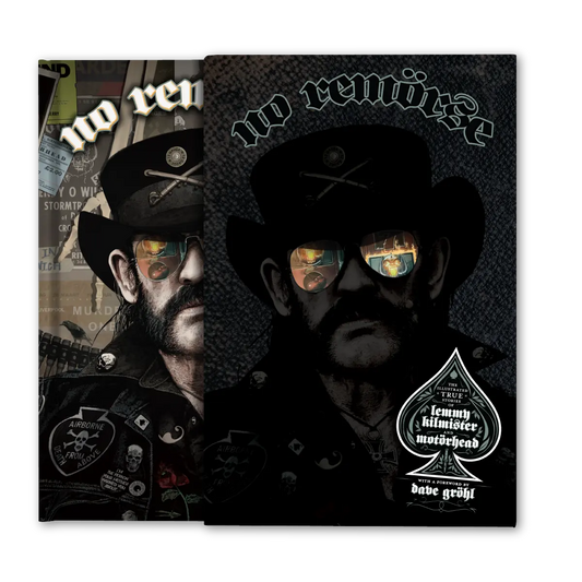 Motörhead "No Remorse: The Illustrated True Stories of Lemmy Kilmister & Motörhead" Deluxe Edition Hard Cover Book - Mainstay Entertainment