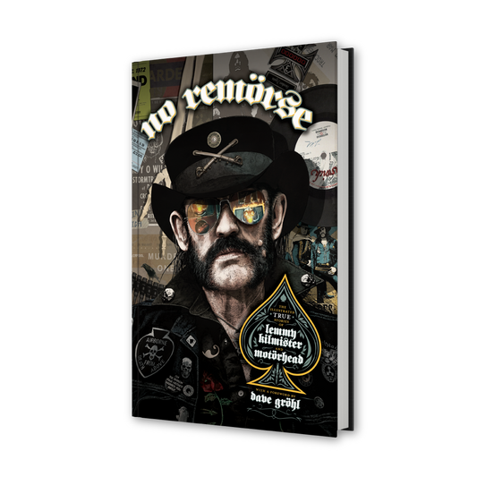 Motörhead "No Remorse: The Illustrated True Stories of Lemmy Kilmister & Motörhead" Standard Hard Cover Book - Mainstay Entertainment