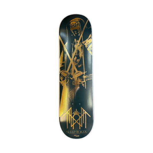 SLEEP TOKEN "EVEN IN ARCADIA" EXCLUSIVE FOIL SKATE DECKS Revolver Magazine
