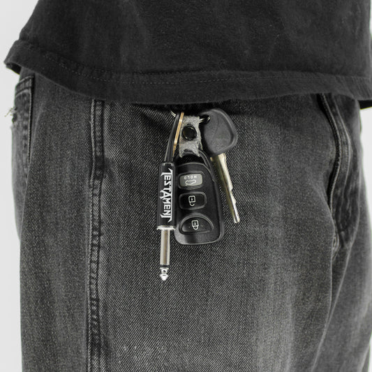 Testament "Logo" Guitar Plug Keychain