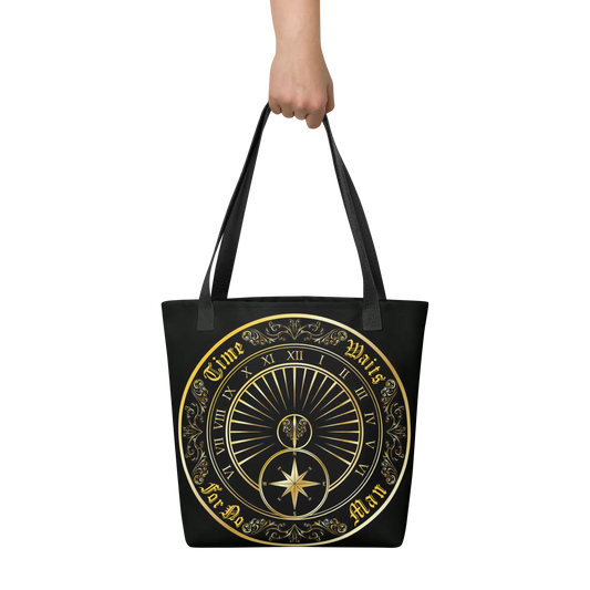Time Waits For No Man "Sundial" Tote Bag - Mainstay Entertainment