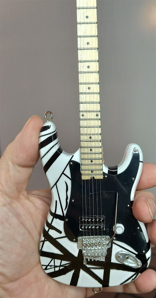 Van Halen "EVH - Eruption" B&W Licensed Mini Guitar - Mainstay Entertainment