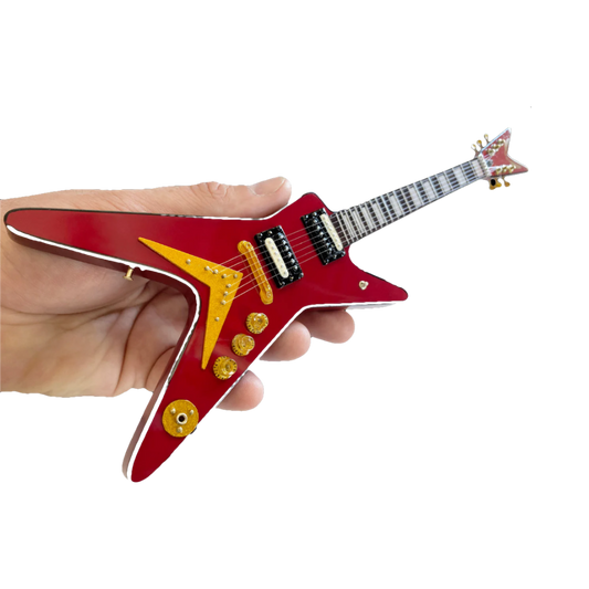 Van Halen "Sammy Hagar - Classic Dean Vintage Red ML" Licensed Mini Guitar - Mainstay Entertainment