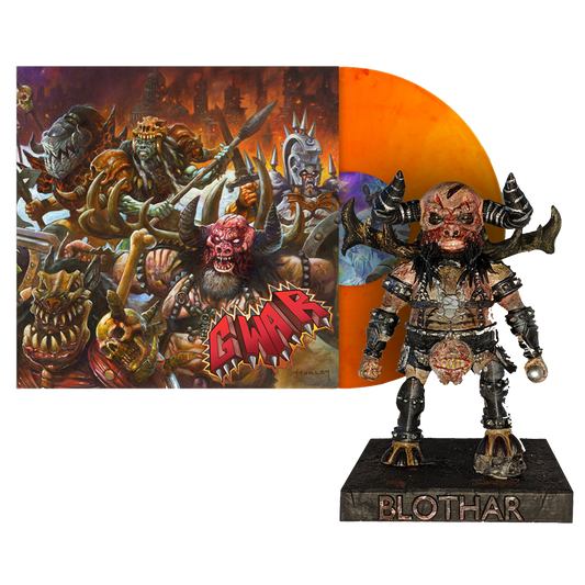 GWAR "The New Dark Ages" Limited Edition LP + Blothar Bobblehead Figure