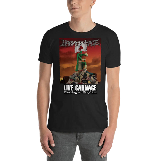 HAEMORRHAGE - Live Carnage: Feasting On Maryland T-Shirt Horror Pain Gore Death Productions Shop