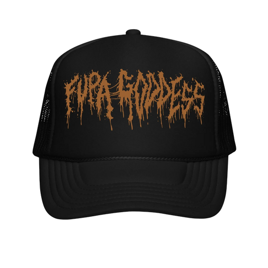 FUPA GODDESS - Logo Trucker Hat Horror Pain Gore Death Productions Shop
