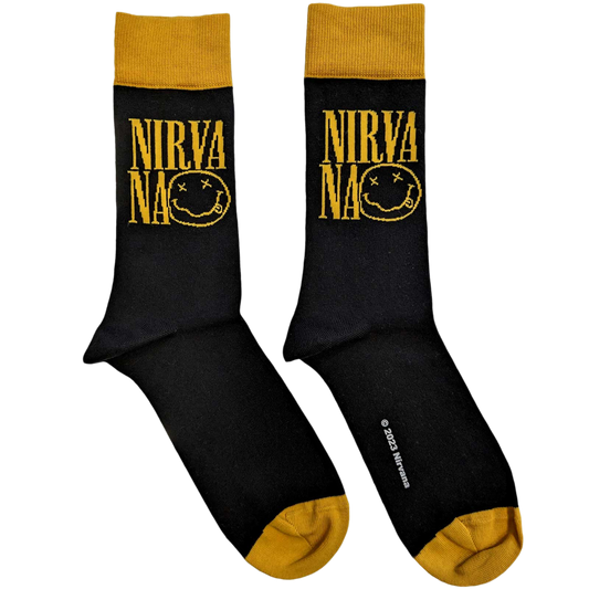 Nirvana - Logo Stacked Unisex Ankle Socks Rock Movie Heroes