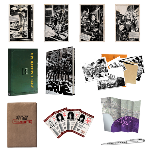 Mötley Crüe "The Dirt: Declassified" Platinum Hard Cover Book Bundle