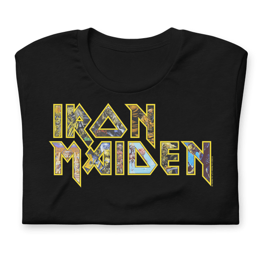 Iron Maiden - Logo Eddie Jumbo Print T-Shirt HYPER iCONiC.