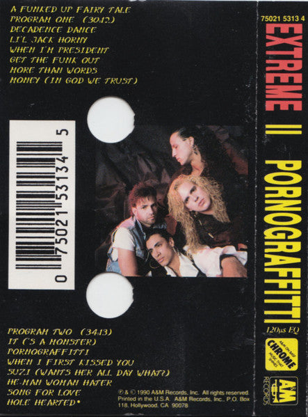 Extreme (2) - Extreme II: Pornograffitti *CASSETTE* | Near Mint (NM) Near Mint (NM) Love Vinyl Records