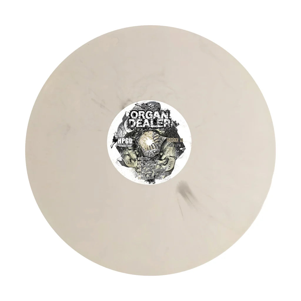Organ Dealer "Visceral Infection" Vinyl (White w/Black Marble) (LTD to 77) Horror Pain Gore Death Productions Shop