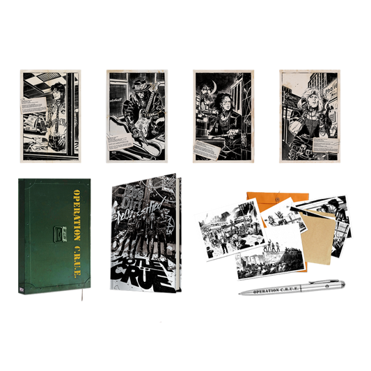 Mötley Crüe "The Dirt: Declassified" Deluxe Hard Cover Book Bundle