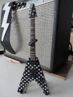Ozzy Osbourne "Randy Rhoads - Polka Dot Harpoon Flying V" Licensed Mini Guitar