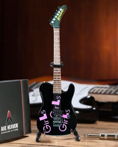 Mötley Crüe "Mick Mars - Girls, Girls, Girls" Black Licensed Mini Guitar