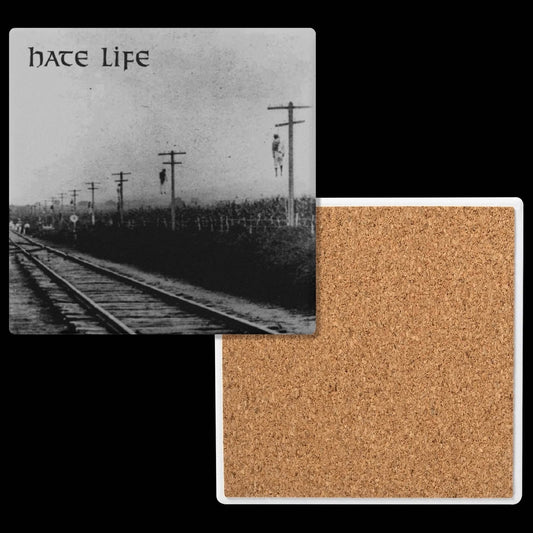 Flesh Parade "Hate Life" Ceramic Coasters