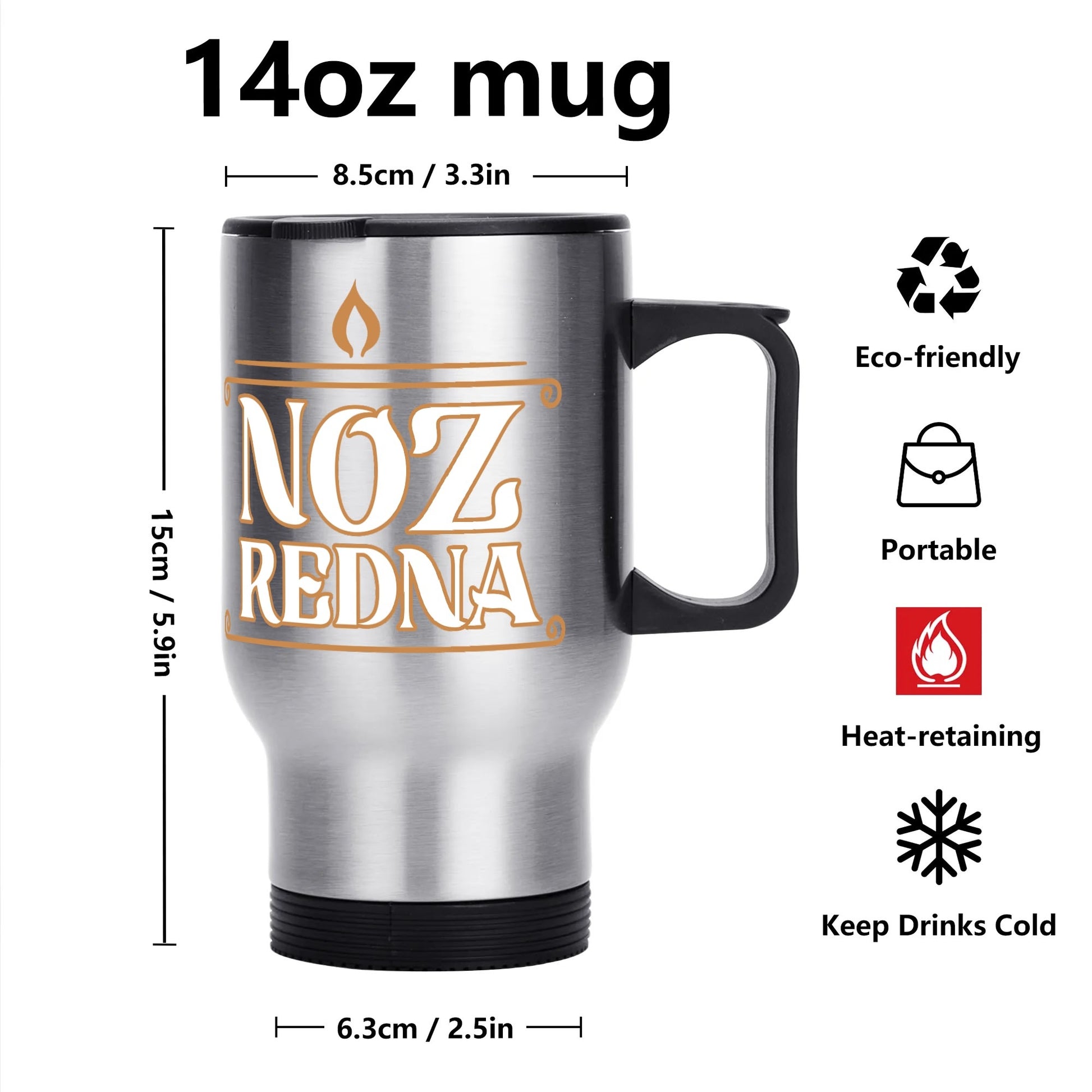 Noz Redna "Candle Logo" 14 oz. Travel Mug