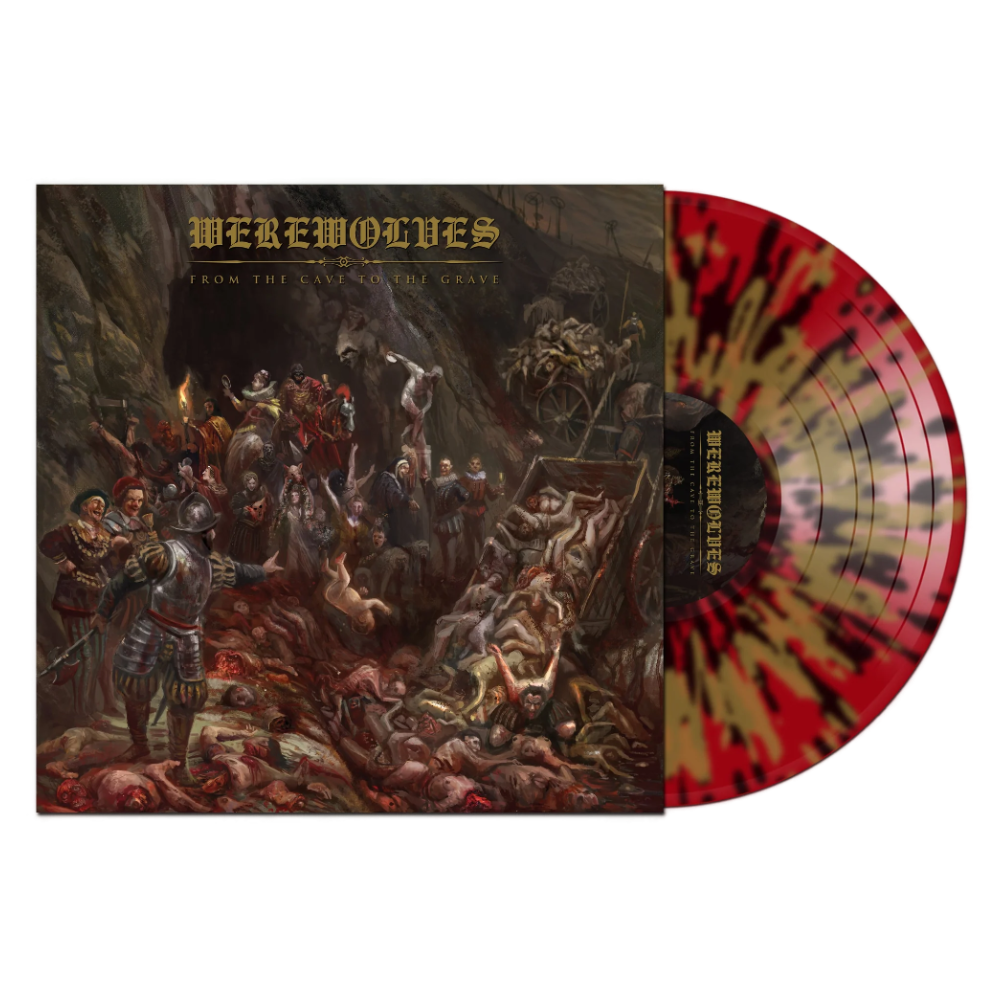 Werewolves "From the Cave to the Grave" Red Splatter / Gold Vinyl