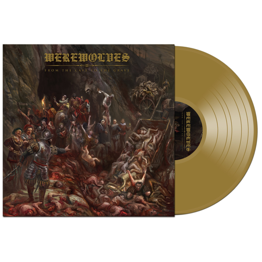 Werewolves "From the Cave to the Grave" Red Splatter / Gold Vinyl