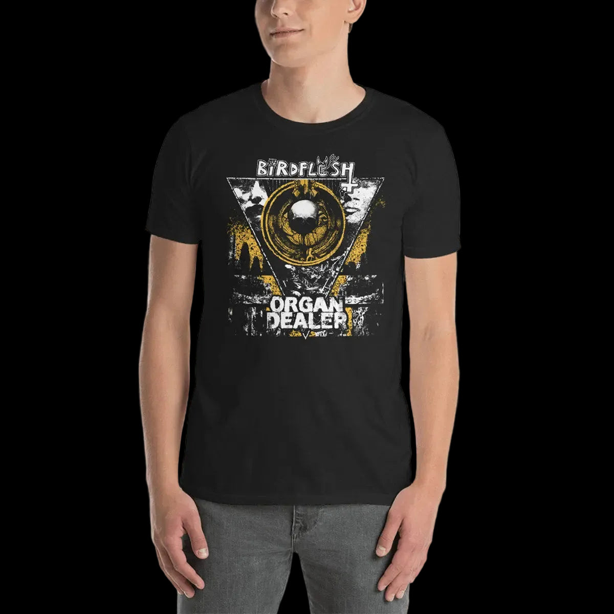 BIRDFLESH / ORGAN DEALER - Split T-Shirt Horror Pain Gore Death Productions Shop