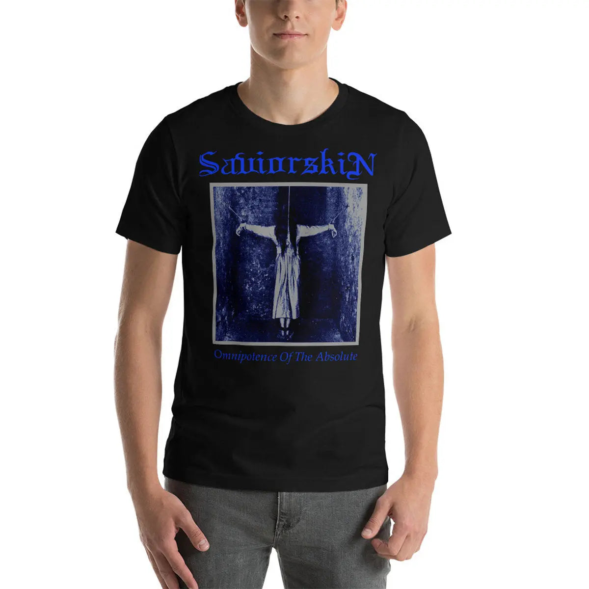 SAVIORSKIN - Omnipotence Of The Absolute T-Shirt Horror Pain Gore Death Productions Shop