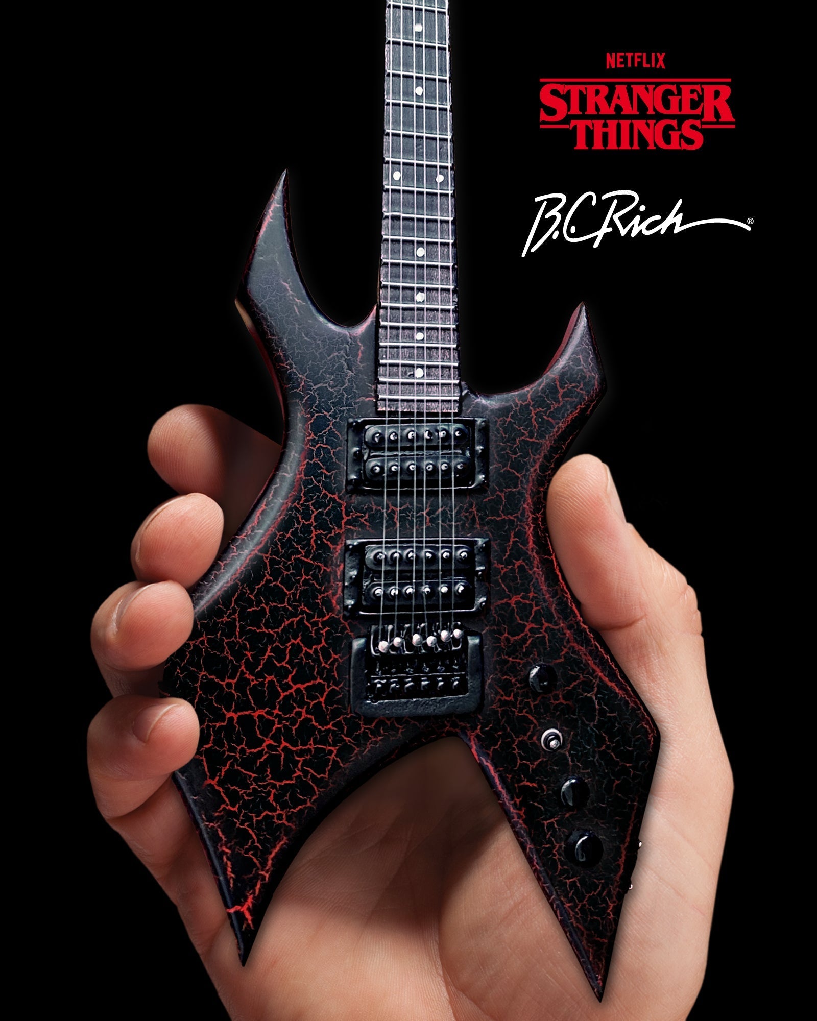 Stranger Things® "Eddie's B.C. Rich® NJ Warlock®" Licensed Mini Guitar