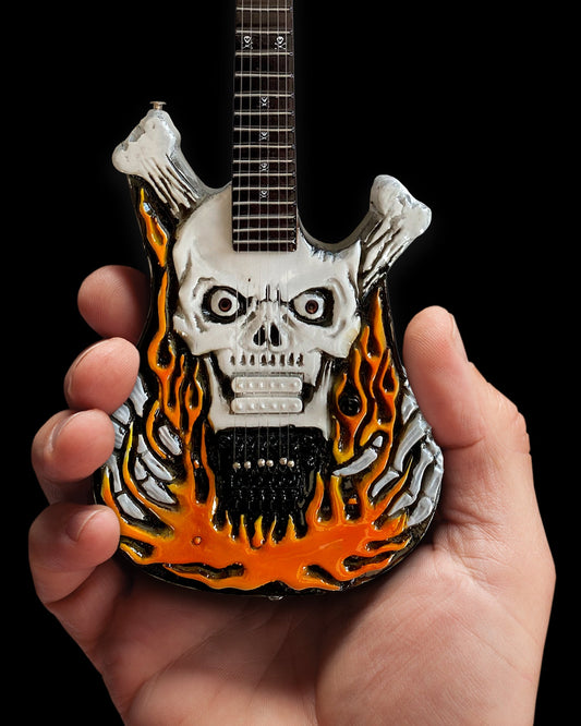 Dokken "George Lynch ESP Flaming Skull" Licensed Mini Guitar