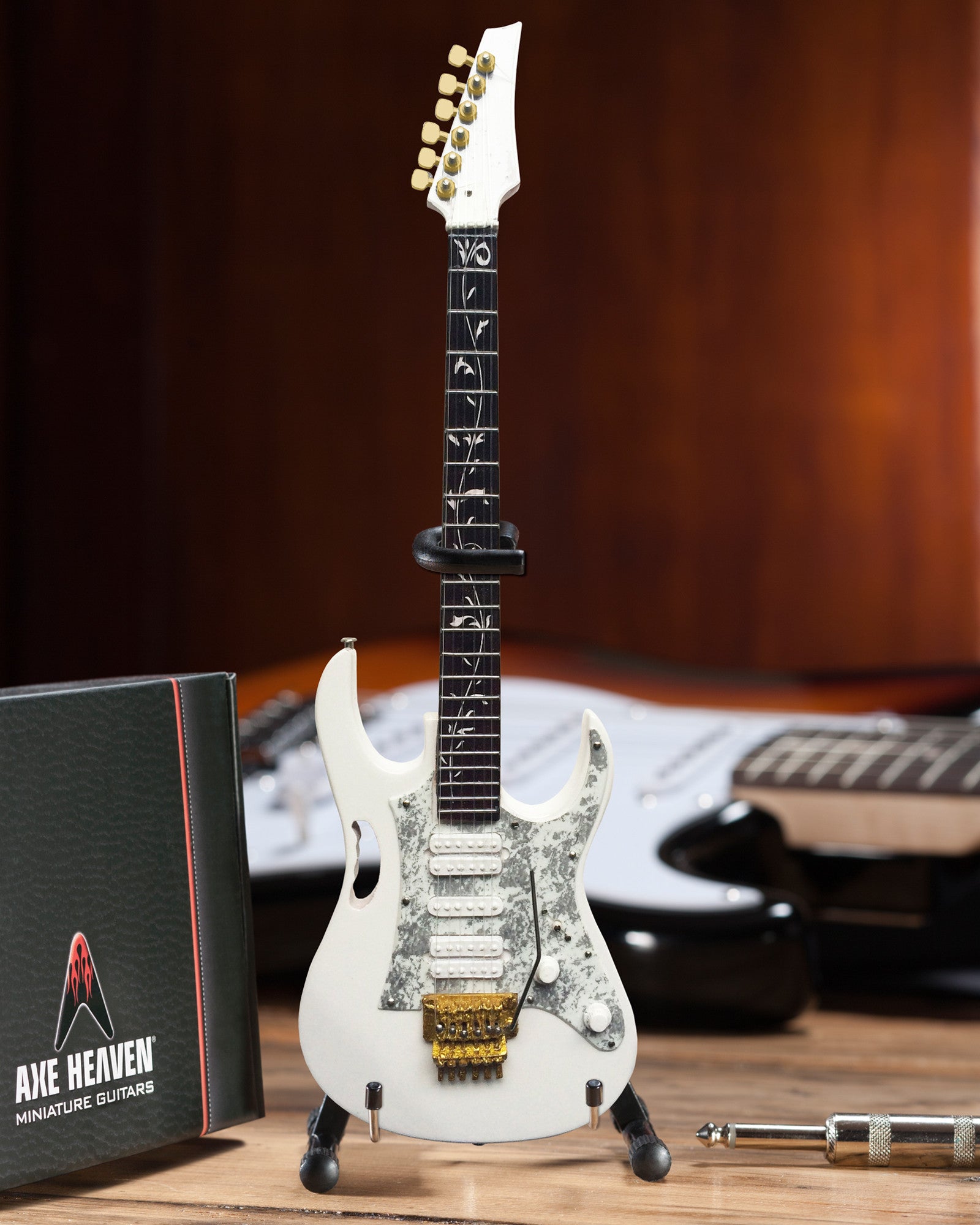 Steve Vai "White Jem" Licensed Mini Guitar