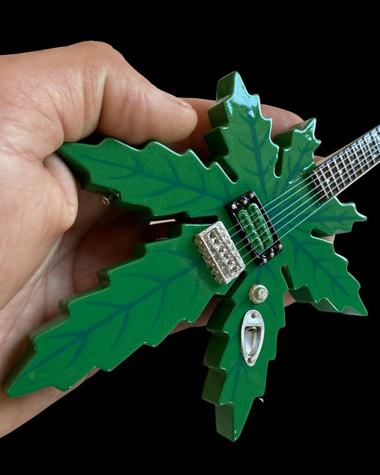 Sweet Leaf Guitars® "Mary Jane Marijuana Shape" Licensed Mini Guitar