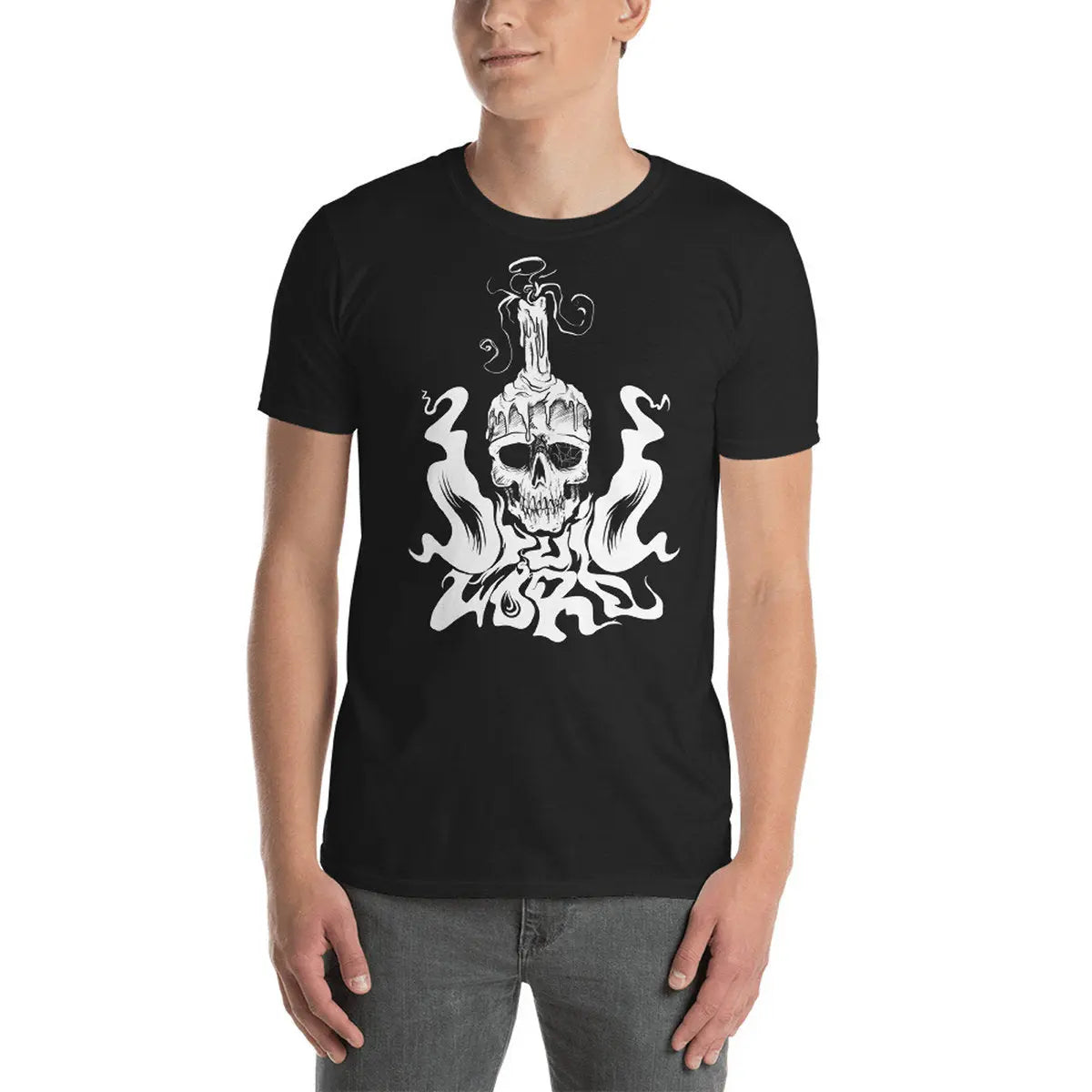 DRUID LORD - Candle Logo T-Shirt Horror Pain Gore Death Productions Shop