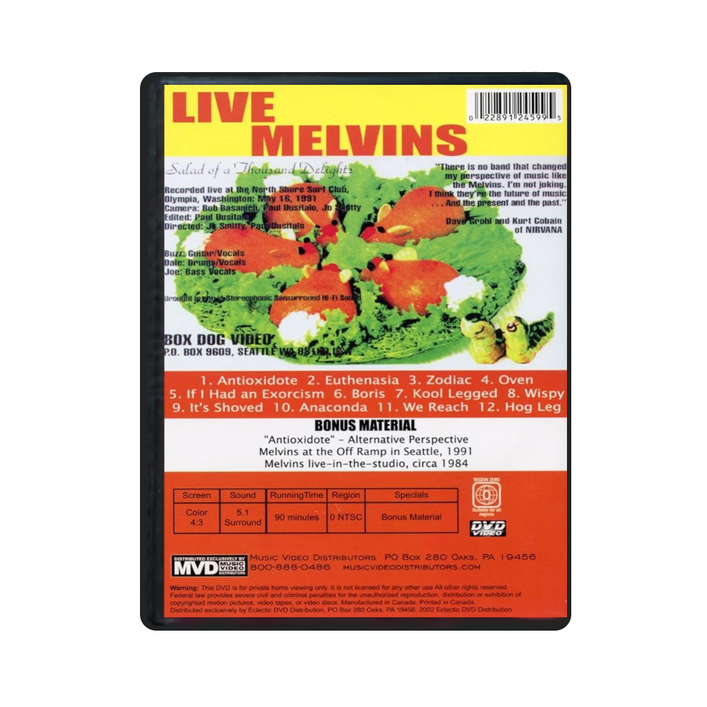 Melvins "Salad Of A Thousand Delights" DVD