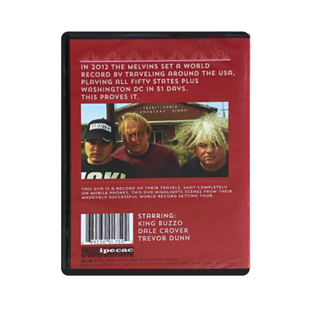 Melvins "Across The USA In 51 Days: The Movie" DVD