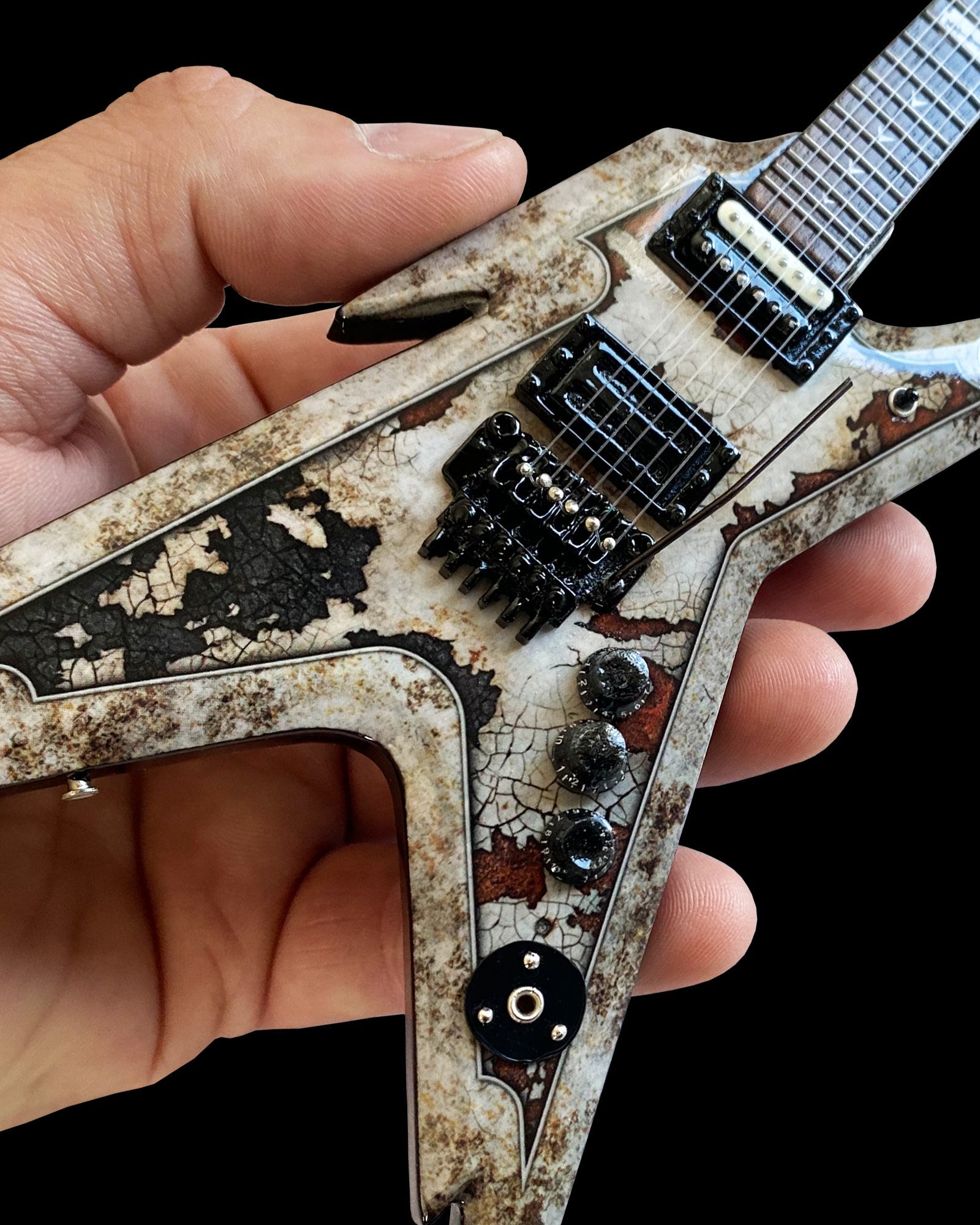 Pantera "Dean Dimebag - Rust Razorback" Mini Guitar ~Licensed~