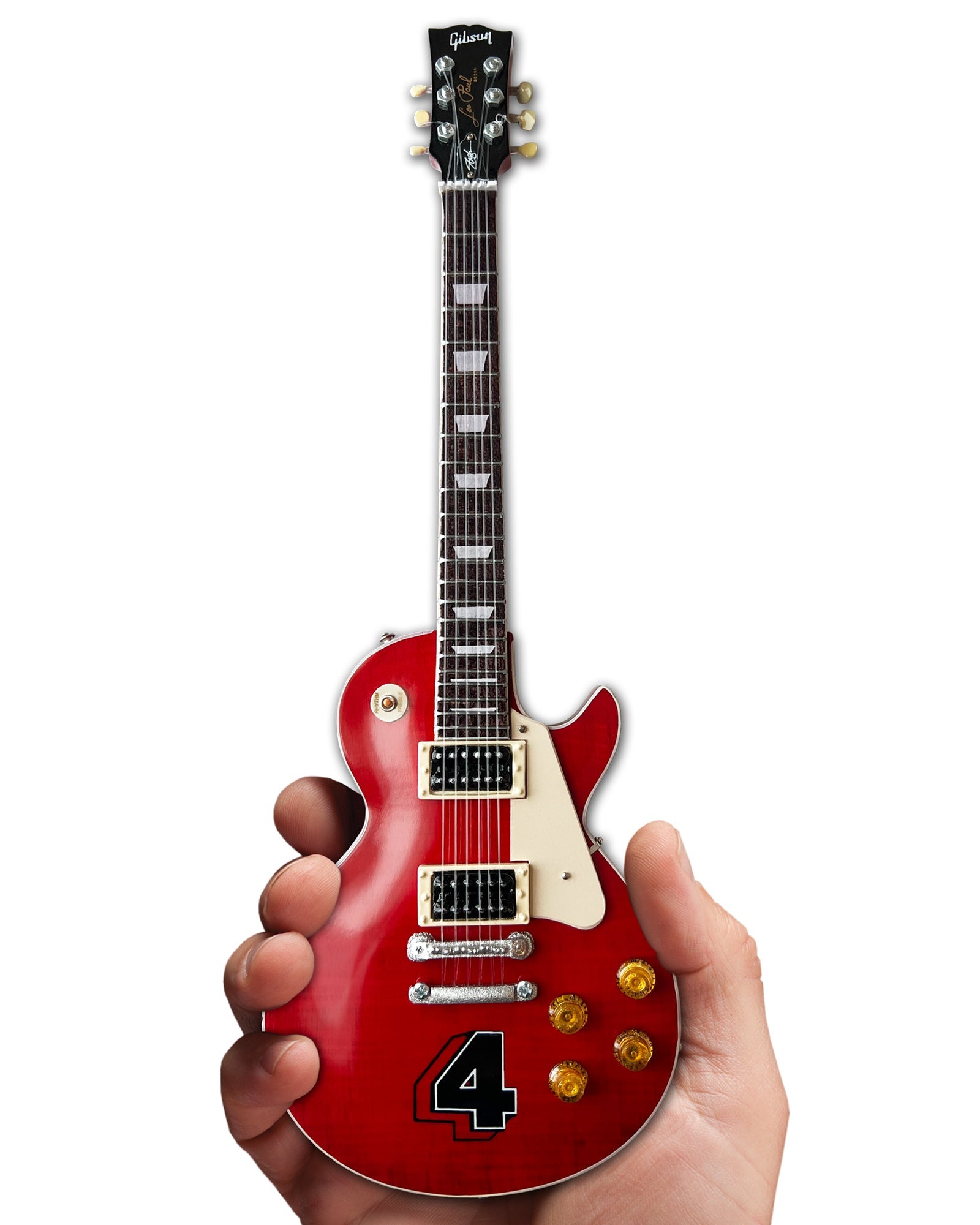 Guns N' Roses "Slash - Gibson Les Paul Standard Translucent Cherry" Limited 4-Album Edition Licensed Mini Guitar
