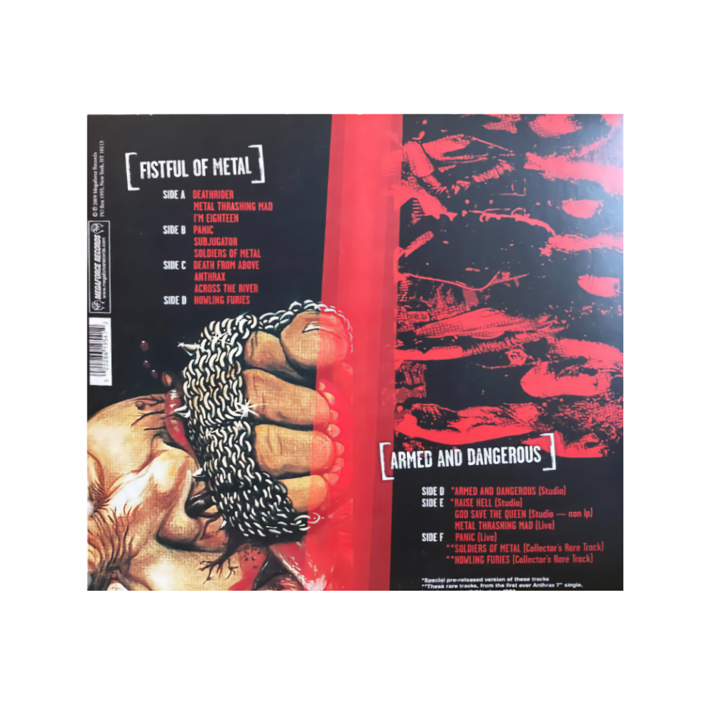 Anthrax "Fistful Of Metal / Armed & Dangerous 180g Vinyl