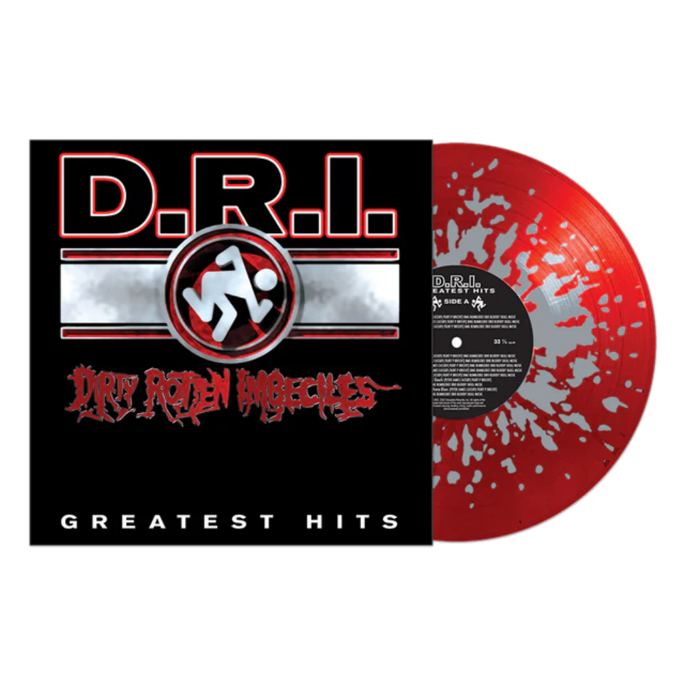 D.R.I. "Greatest Hits" Red/Silver Splatter Vinyl