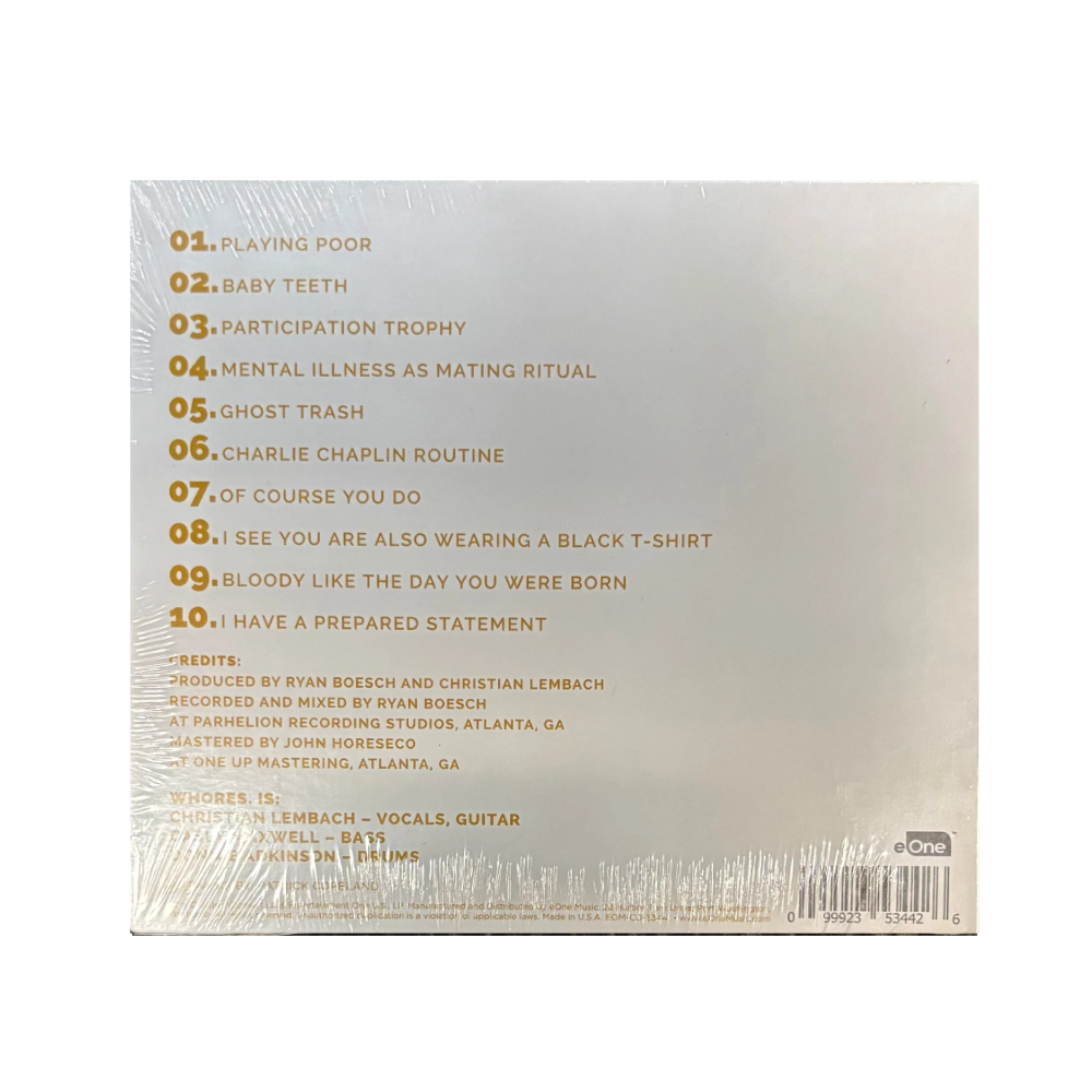 WHORES. "Gold" CD Digipack