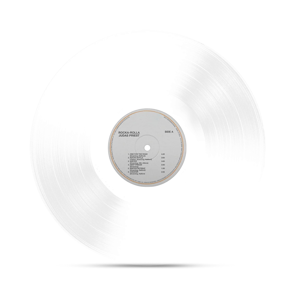 Judas Priest "Rocka Rolla 50th Anniversary" Glass Clear Vinyl