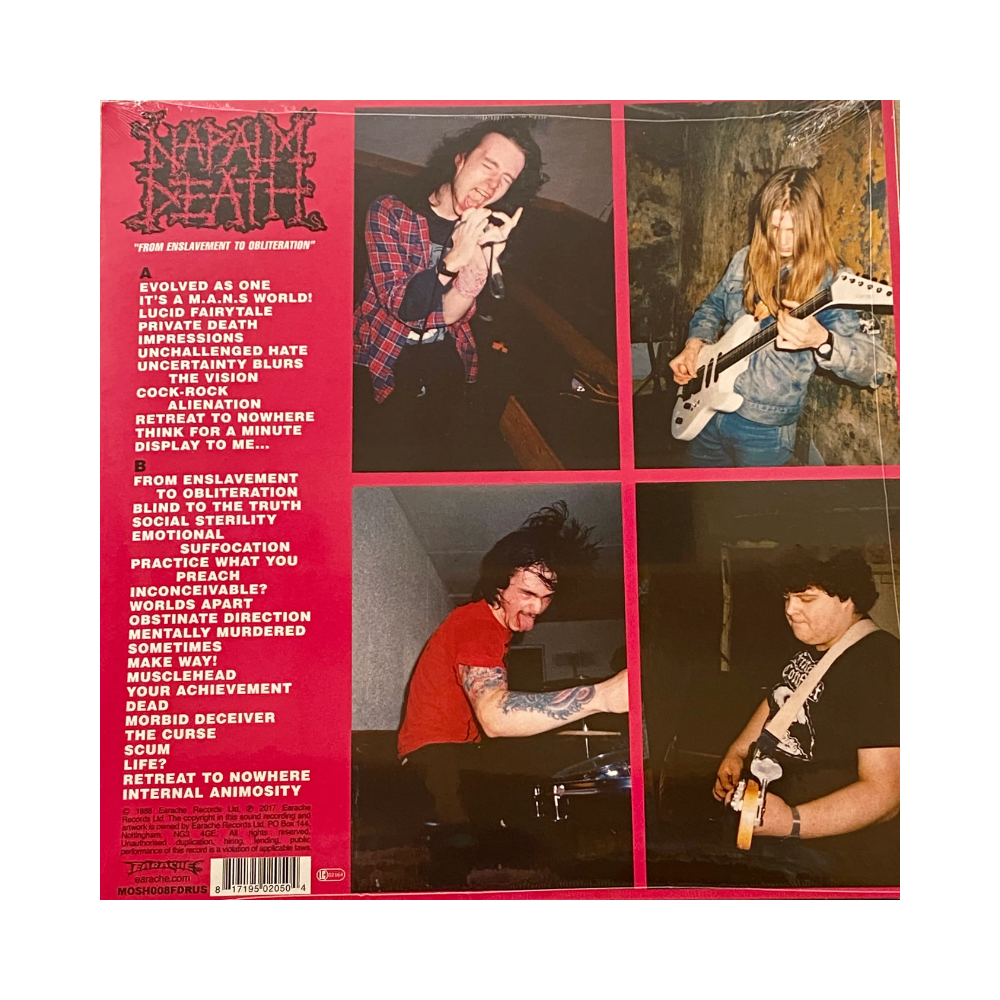 Napalm Death "From Enslavement To Obliteration" Vinyl