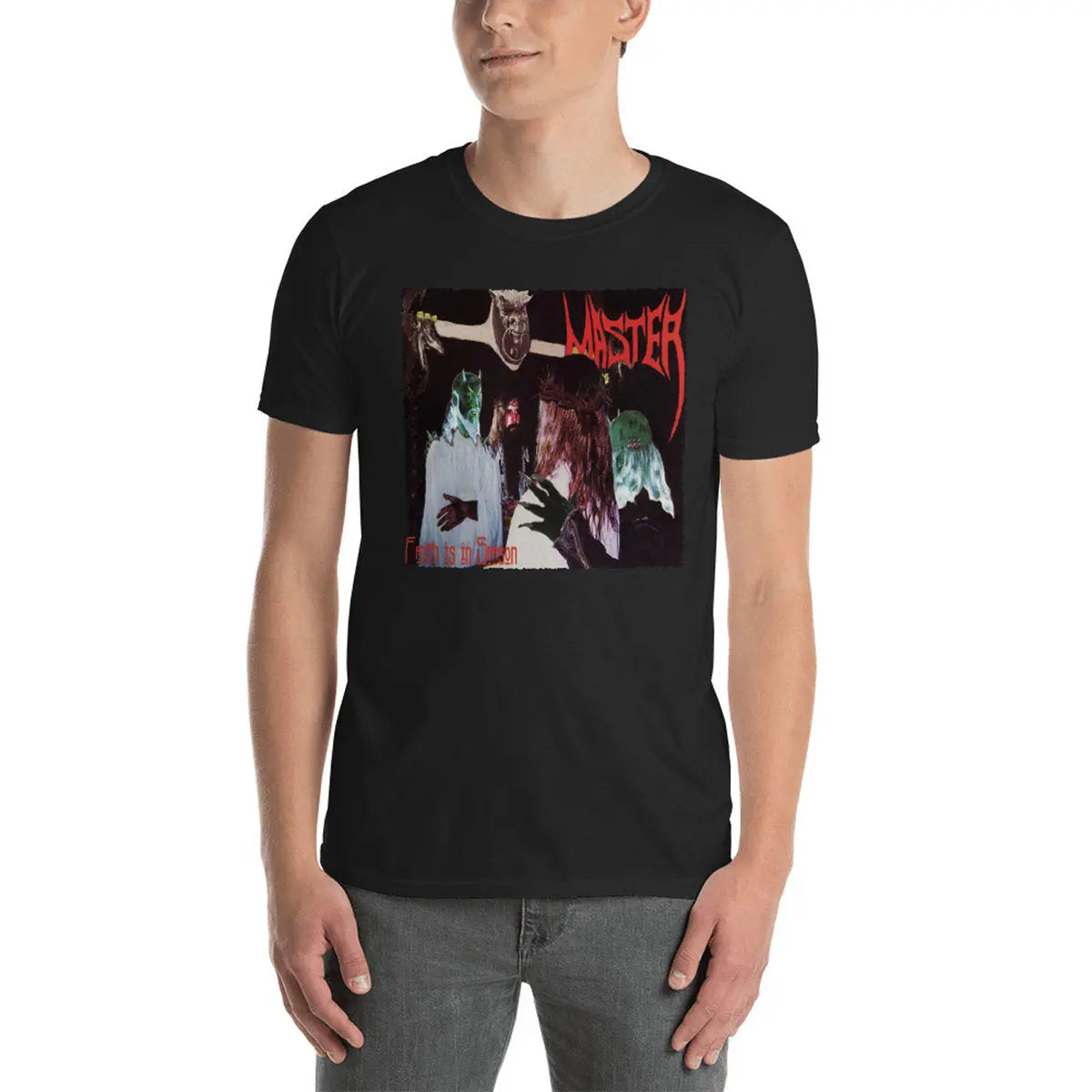 MASTER - Faith Is In Season Version 2 T-Shirt Horror Pain Gore Death Productions Shop